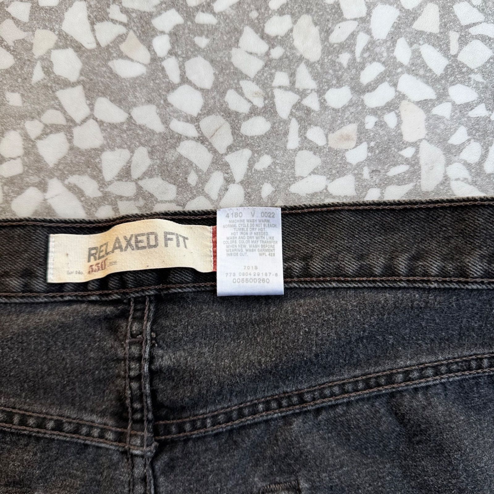 Levi's / 550 00's Relaxed Fit black denim size 34×32 リーバイス