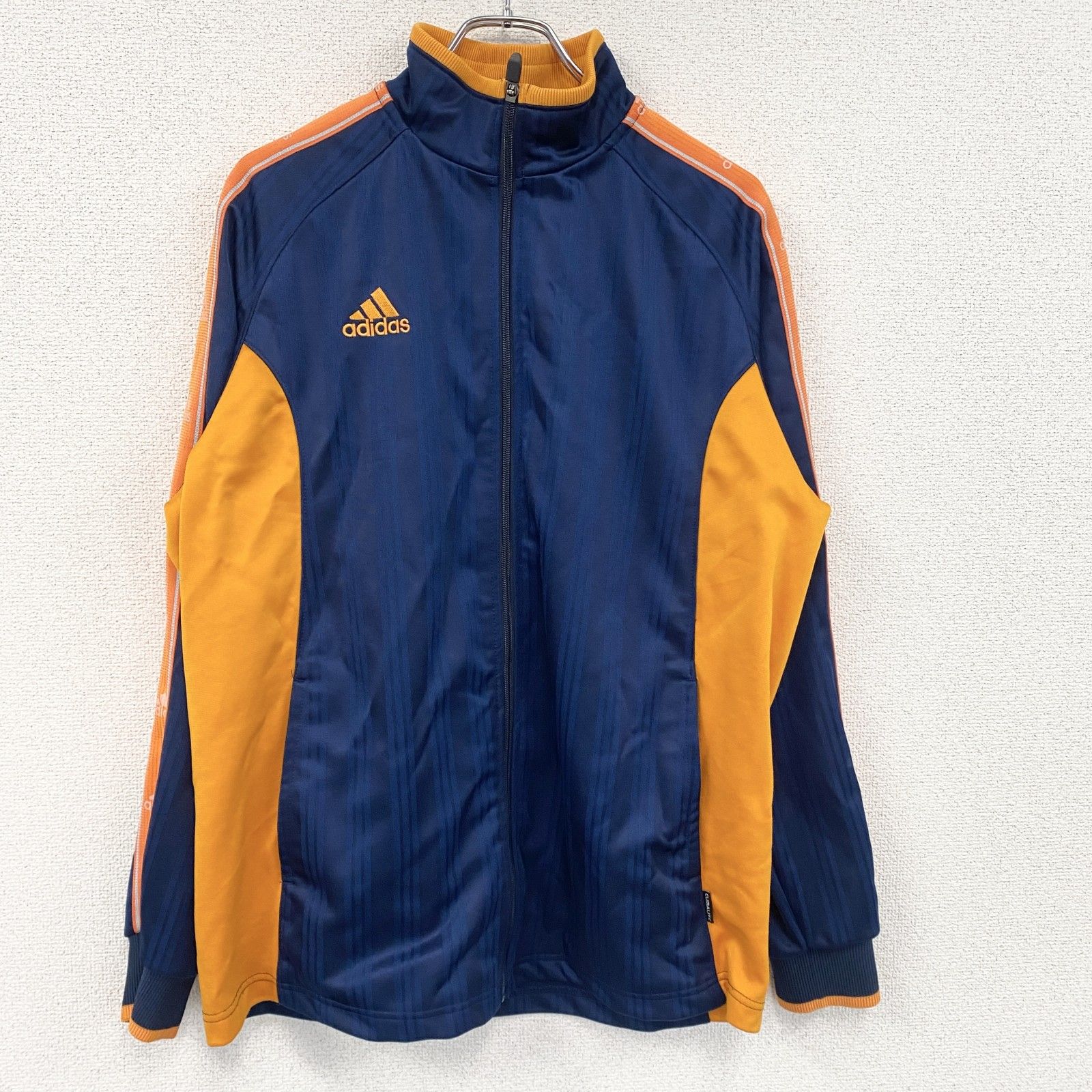 adidas アディダス トラックジャケット/ジャージ 紺 ネイビー オレンジ 