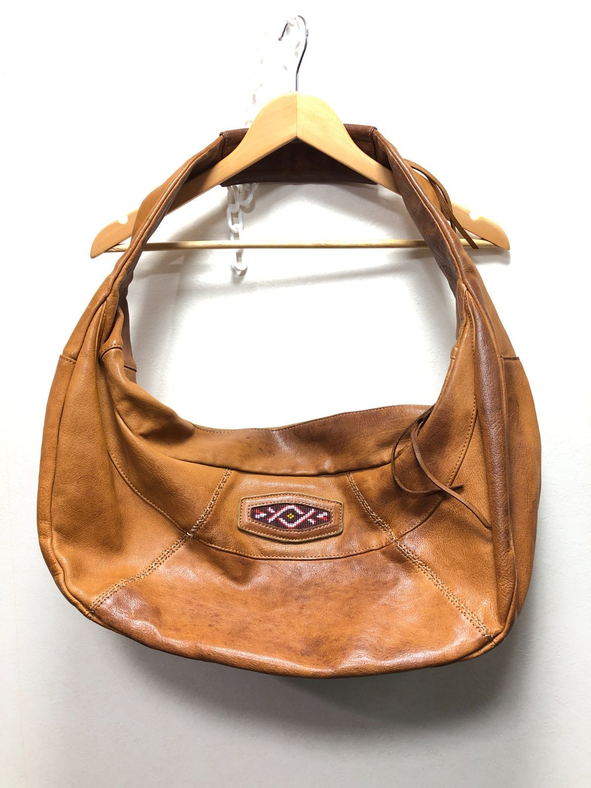 045081 hobo レザー ワンショルダー バッグ ホーボー