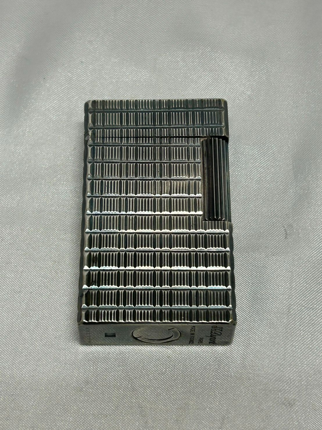 S【ヴィンテージ】DUPONT デュポン ライター シルバー 高級感 ブランド コレクション タバコグッズ　動作未確認　付属品無し
