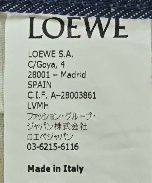 LOEWE デニムパンツ メンズ 【古着】【中古】【送料無料】 LOEWE デニムパンツ メンズ 【古着】【中古】【送料無料】