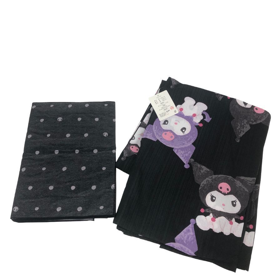 ふりふ 浴衣 サンリオ クロミ サイズL ブラック系【AFB15】【中古】