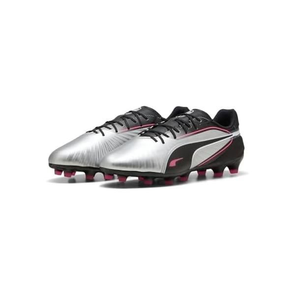 プーマ（PUMA） サッカースパイクシューズ キング マッチ ワイド HG/AG プーマ シルバー/プーマ ブラック/サン ストラック/プーマ ホワイト 108318-02