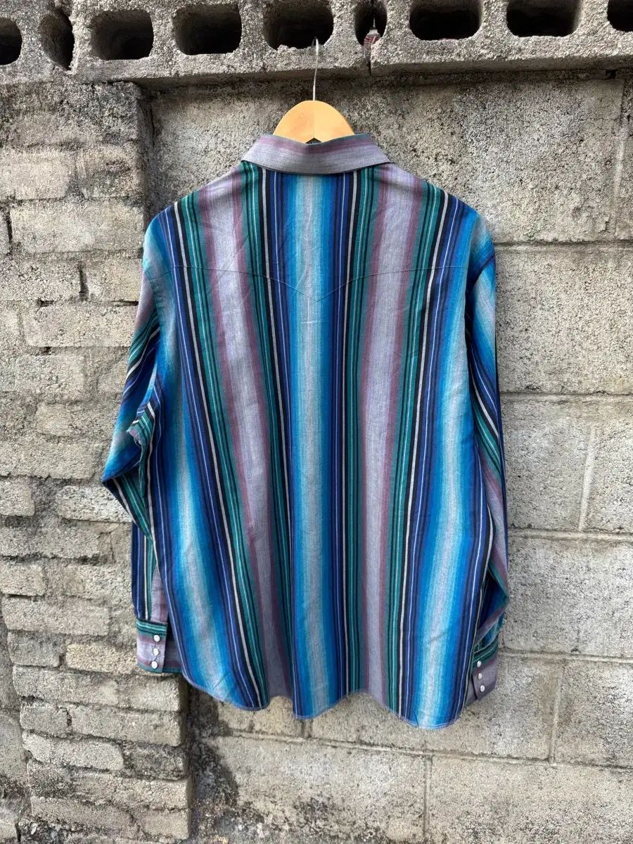 90s ラングラー ヴィンテージ ブルー ストライプ ウェスタン シャツ 90s ラングラー ヴィンテージ ブルー ストライプ ウェスタン シャツ