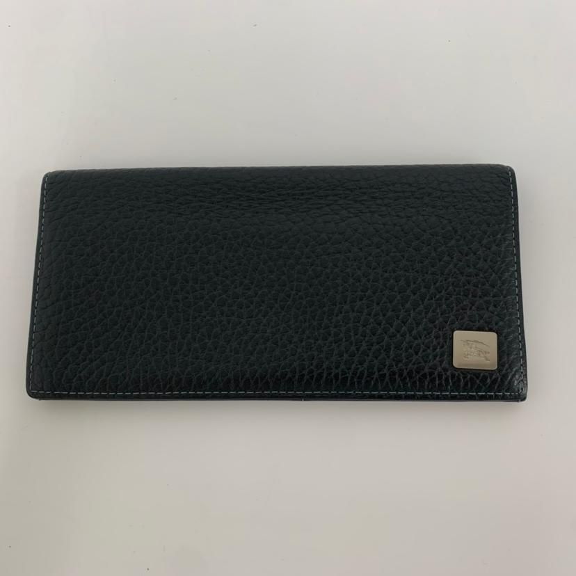 美品】BURBERRY バーバリー 長財布 レザー 黒 ロゴプレート - メルカリ