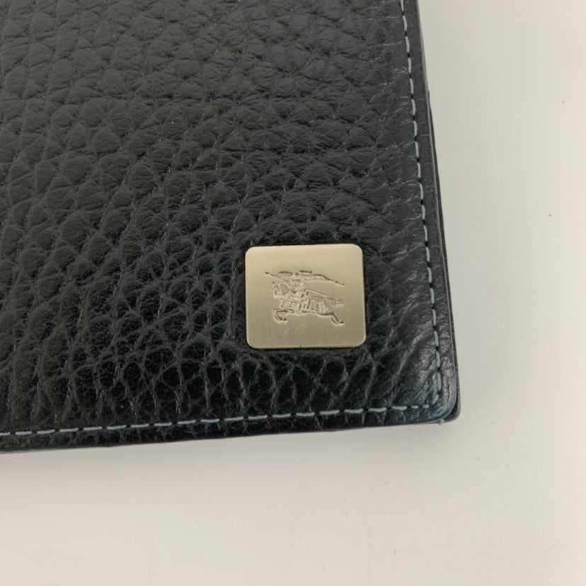 美品】BURBERRY バーバリー 長財布 レザー 黒 ロゴプレート - メルカリ