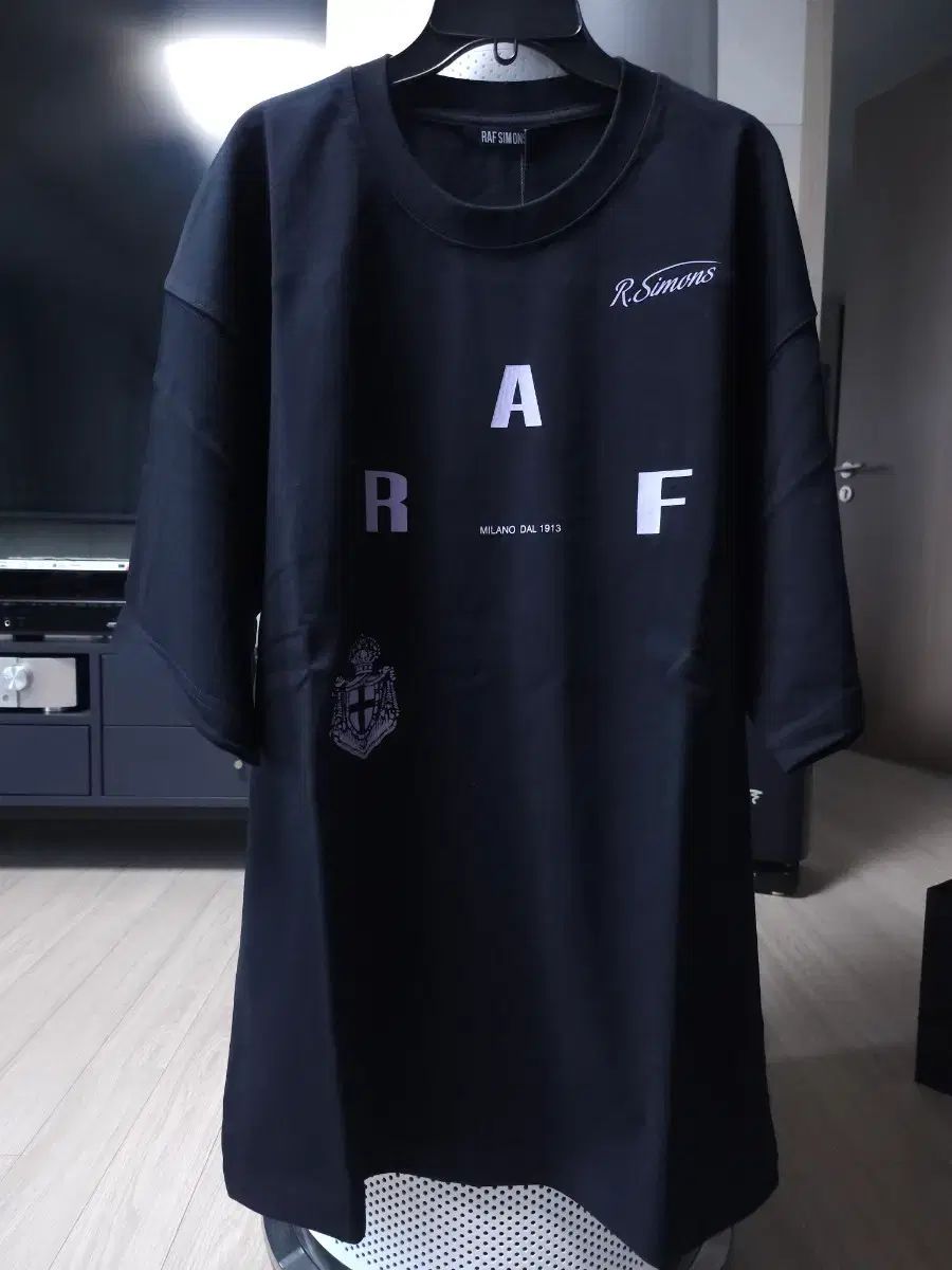 RAF SIMONS ラフ シモンズ ブラック 半袖 Tシャツ RAF プリンティング