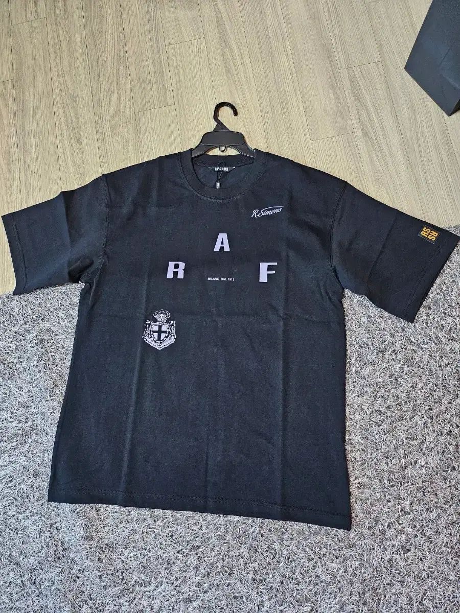 RAF SIMONS ラフ シモンズ ブラック 半袖 Tシャツ RAF プリンティング