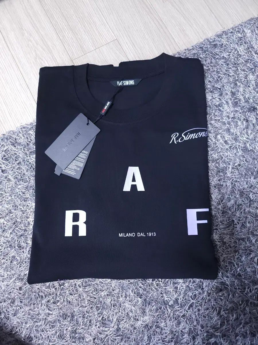 RAF SIMONS ラフ シモンズ ブラック 半袖 Tシャツ RAF プリンティング