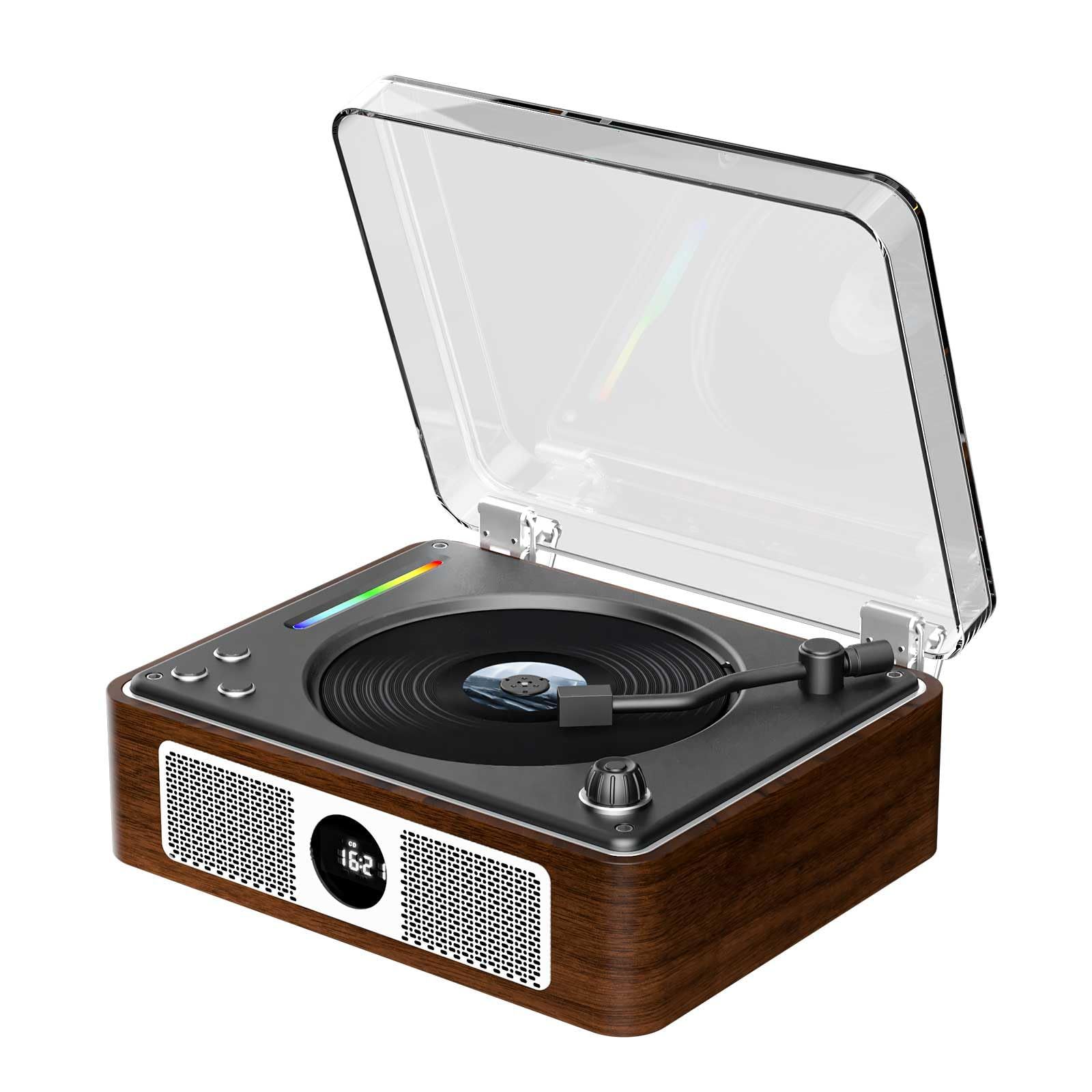 CDプレーヤー Bluetooth受信/送信 レトロ 充電式 ステレオスピーカー内蔵 CDプレイヤー 卓上置き 一機多用 木製の環境に優しいシェル USB/光ケーブル対応/AUX ポータブル リモコン付き ノイズリダクション 、音楽再生/部屋 fdb30340 CDプレーヤー Bluetooth受信/送信 レトロ 充電式 ステレオスピーカー内蔵 CDプレイヤー 卓上置き 一機多用 木製の環境に優しいシェル USB/光ケーブル対応/AUX ポータブル リモコン付き ノイズリダクション 、音楽再生/部屋 fdb30340