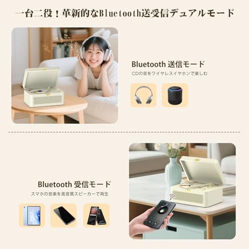 Gueray CDプレーヤー レトロ Bluetooth受信&送信 HiFIスピーカー内蔵 充電可能 ポータブル cd player USB再生 AUX入力 A-Bリピート機能 遠隔操作 FMラジオ CDラジカセ イヤホン対応 語学学習 音楽 daa0acda Gueray CDプレーヤー レトロ Bluetooth受信&送信 HiFIスピーカー内蔵 充電可能 ポータブル cd player USB再生 AUX入力 A-Bリピート機能 遠隔操作 FMラジオ CDラジカセ イヤホン対応 語学学習 音楽 daa0acda