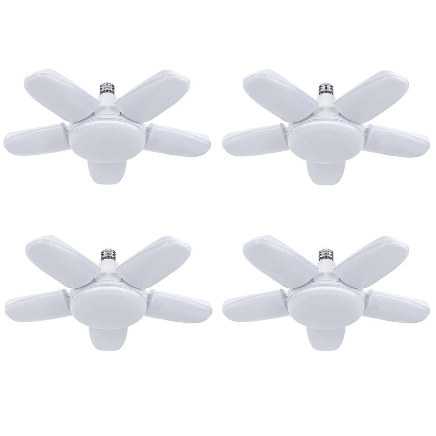 ガレージライト LED 100W 4個セット 工事用ライト 6500K 10000LM E26 ペンダントライト LED電球 昼白色 天井照明 ダイニング 折りたたみ式 高輝度 工事不要 角度調節可能 省エネts 3fcf9d2f