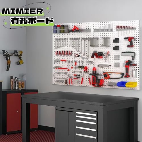 有孔ボード スチール パンチングボード ブラック 業務用 1200*450mm 耐荷重70KG 高耐荷重 壁掛けボード 工具 工具収納 ツールラック ガレージ 工場作業 DIYts 6b25a202
