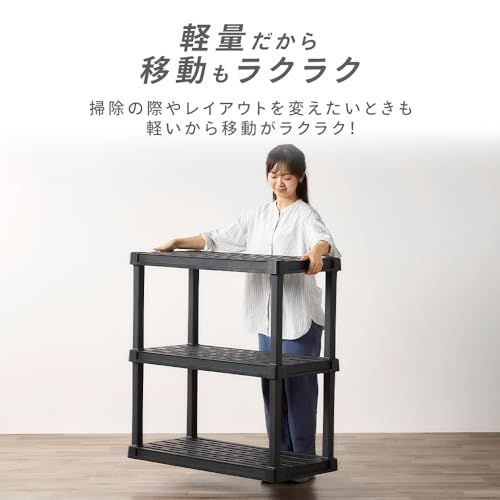 アイリスオーヤマ 4段プラスチックラック 組み立て簡単 1分 工具不要 サビない 軽量 棚 耐荷重120kg 幅91.4x奥行45x高さ141.3cm PLR-9144 ブラックts c007b2f1 アイリスオーヤマ 4段プラスチックラック 組み立て簡単 1分 工具不要 サビない 軽量 棚 耐荷重120kg 幅91.4x奥行45x高さ141.3cm PLR-9144 ブラックts c007b2f1