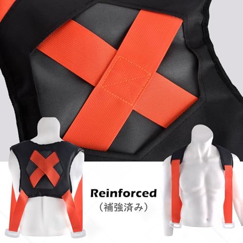 TRIWONDER 運搬ベルト 二人用 キャリー べると 引っ越し 家具移動 便利グッズ 重い物を持ち上げる道具 階段 段ボール 背負い 作業用 (02オレンジ（背ベルト付き）+ 手袋2組)ts b205156a