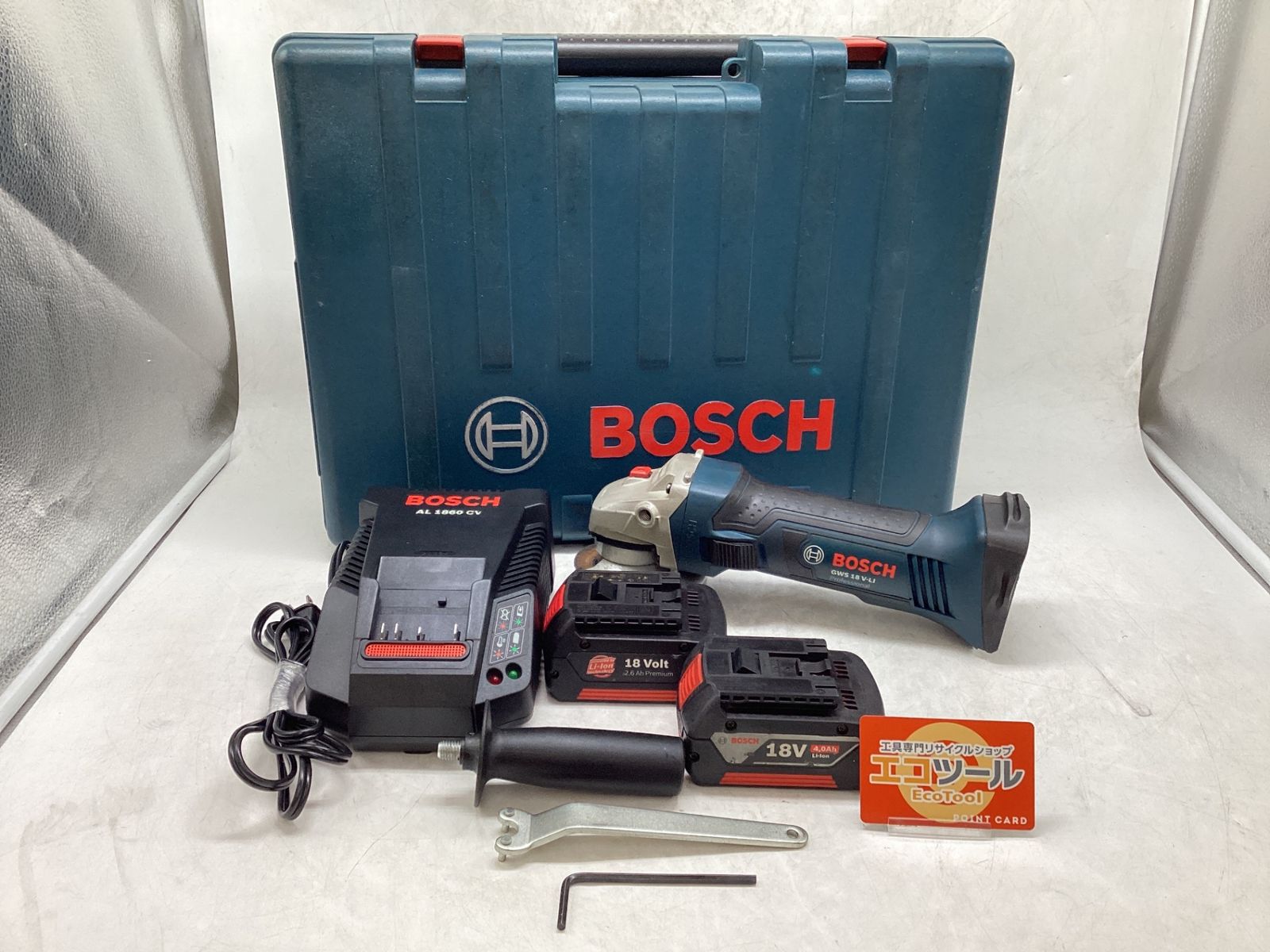 【中古品】BOSCH/ボッシュ GWS18V-LI ☆ 充電式100mmディスクグラインダー [IT_445T4][豊田][M04]