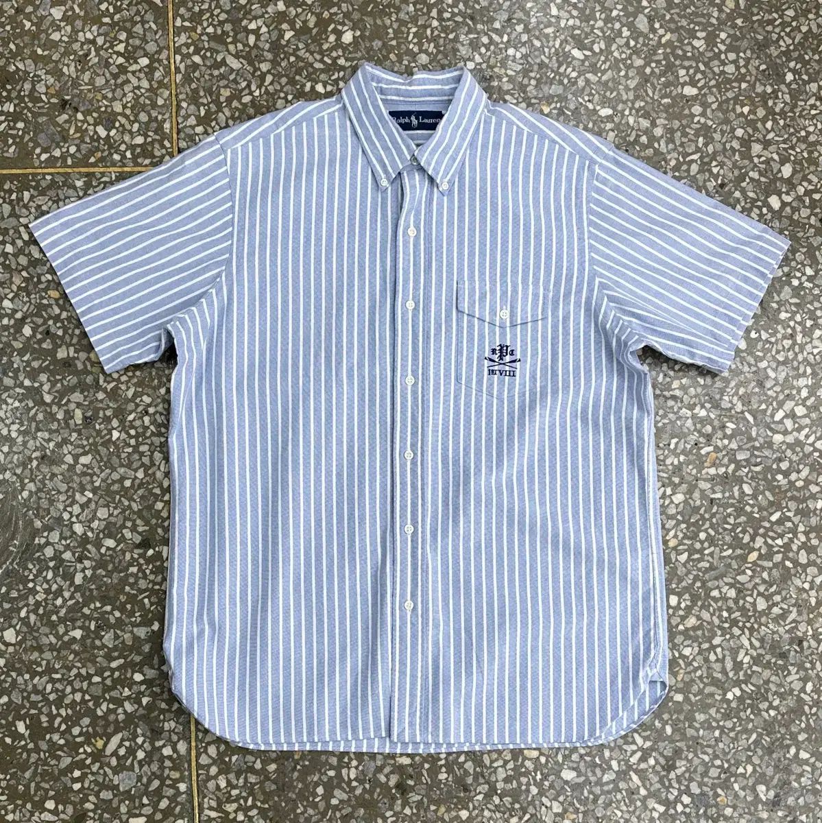 Polo Ralph Lauren 半袖シャツ M ストライプ ポロラルフローレン ストライプ半袖シャツ L - メルカリ