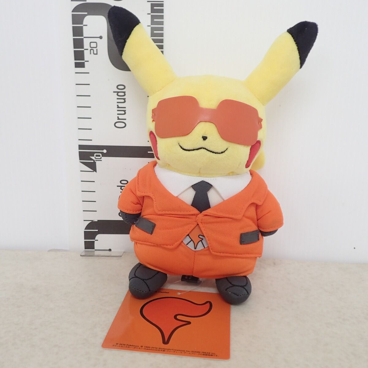 ポケモンセンター ぬいぐるみ 団員ごっこピカチュウ フレア団 紙タグ