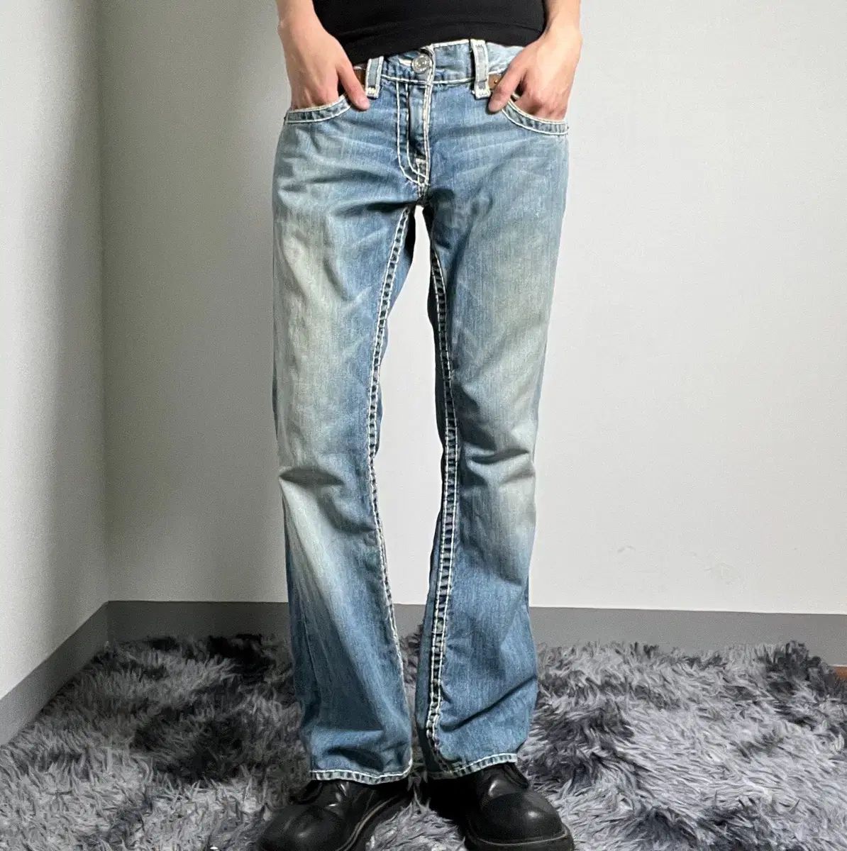 トゥルーレリジョン ビリー スーパーT ブーツカット デニム パンツ 30