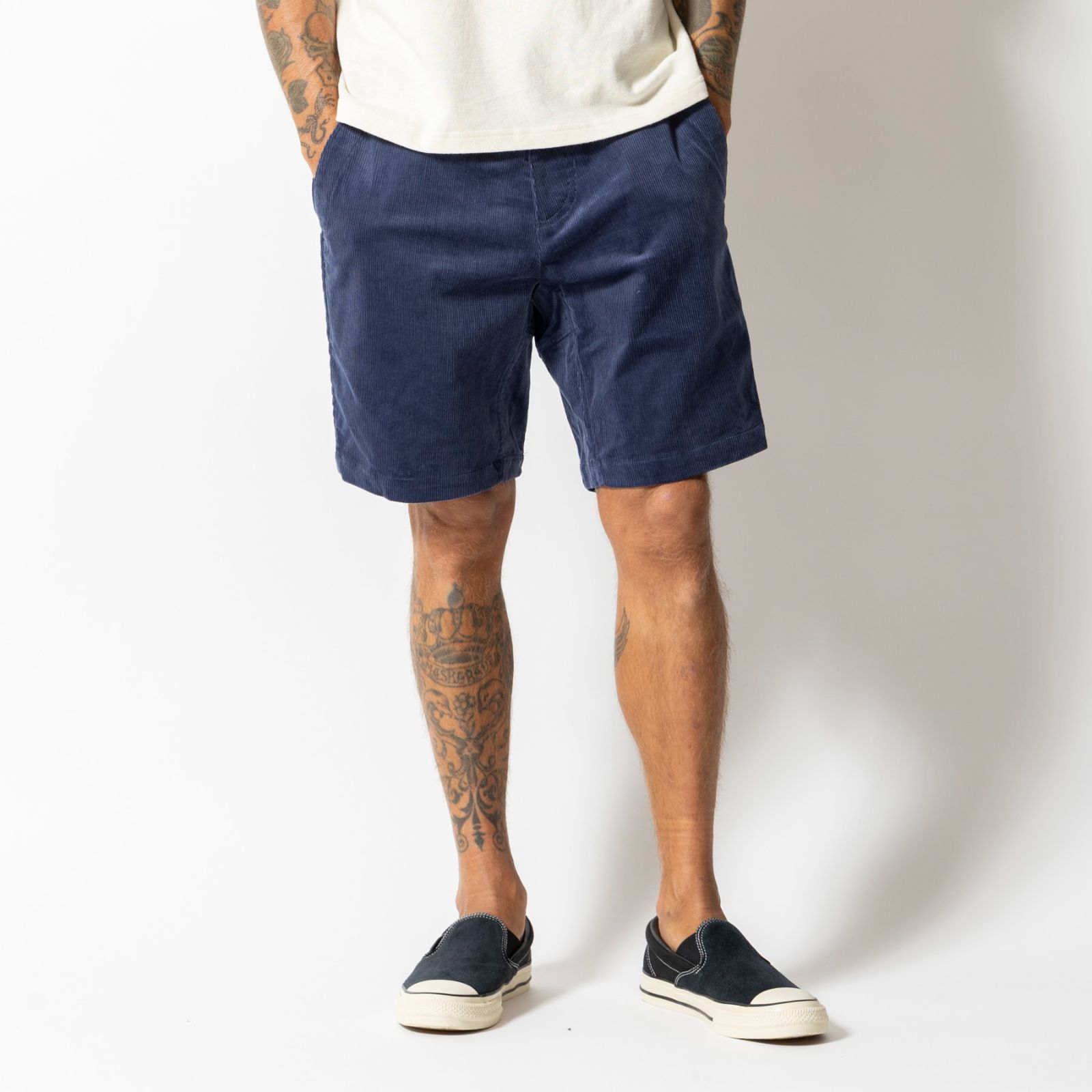 ROARK | 新品 正規 送料無料 | TRAVEL SHORTS CORDUROY | ロアーク | RSJ1223-NVY | Navy