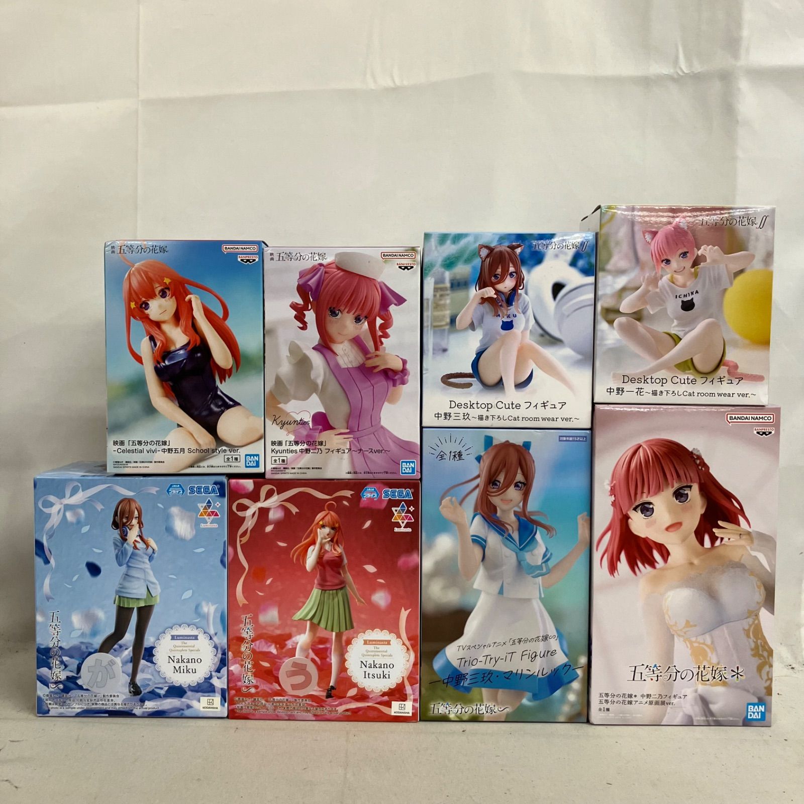 未開封 五等分の花嫁 Luminasta 中野三玖 他 フィギュア 8個セット