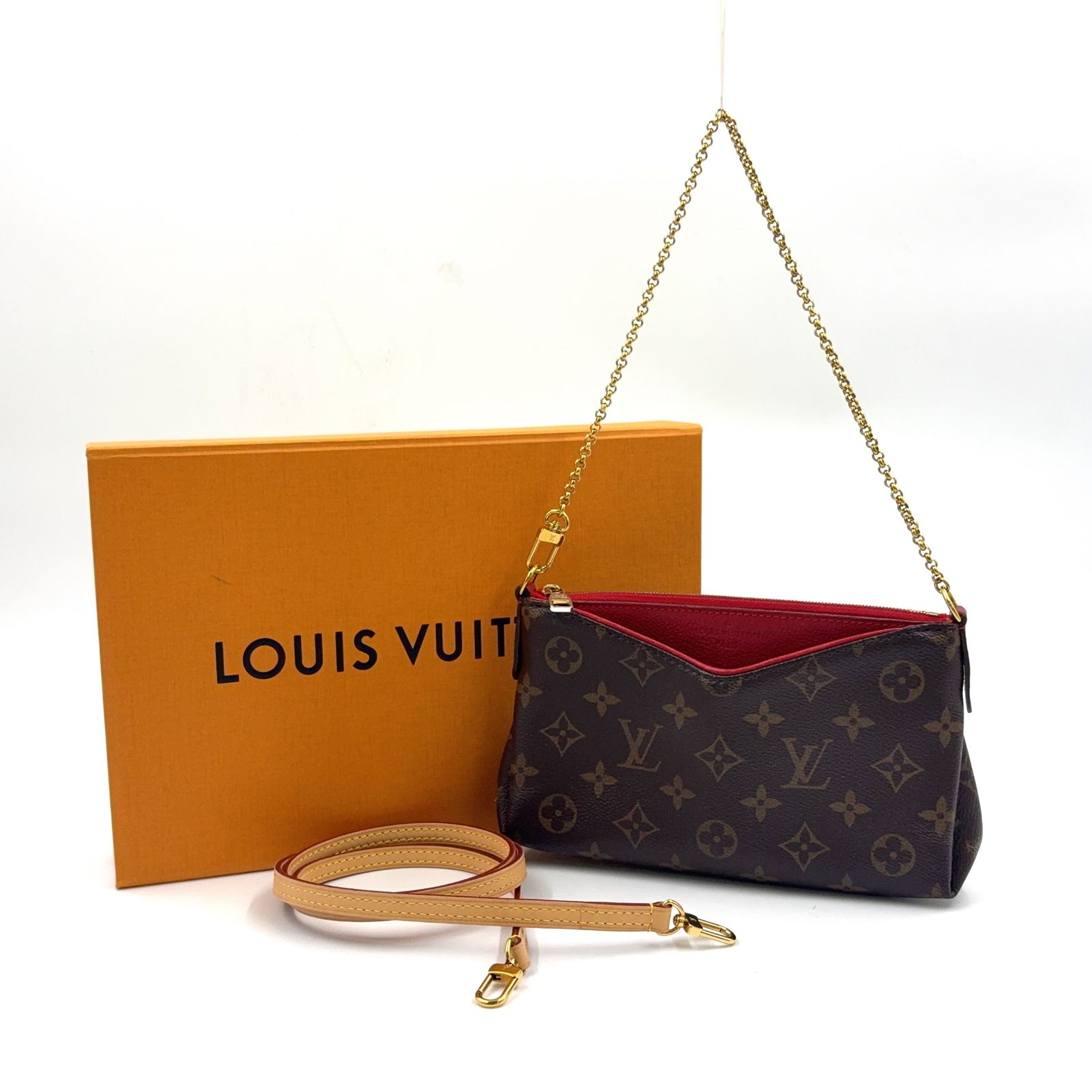 新着 LOUIS VUITTON パラス クラッチ モノグラム モノグラム スリーズ 