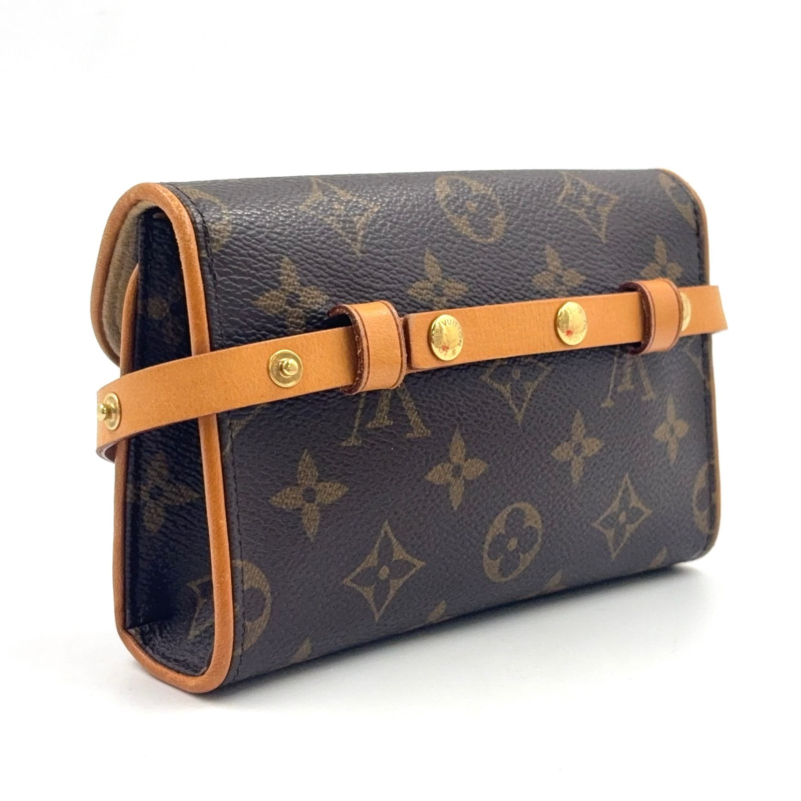 LOUIS VUITTON ポシェット ツインPM モノグラム XS レザー×PVC