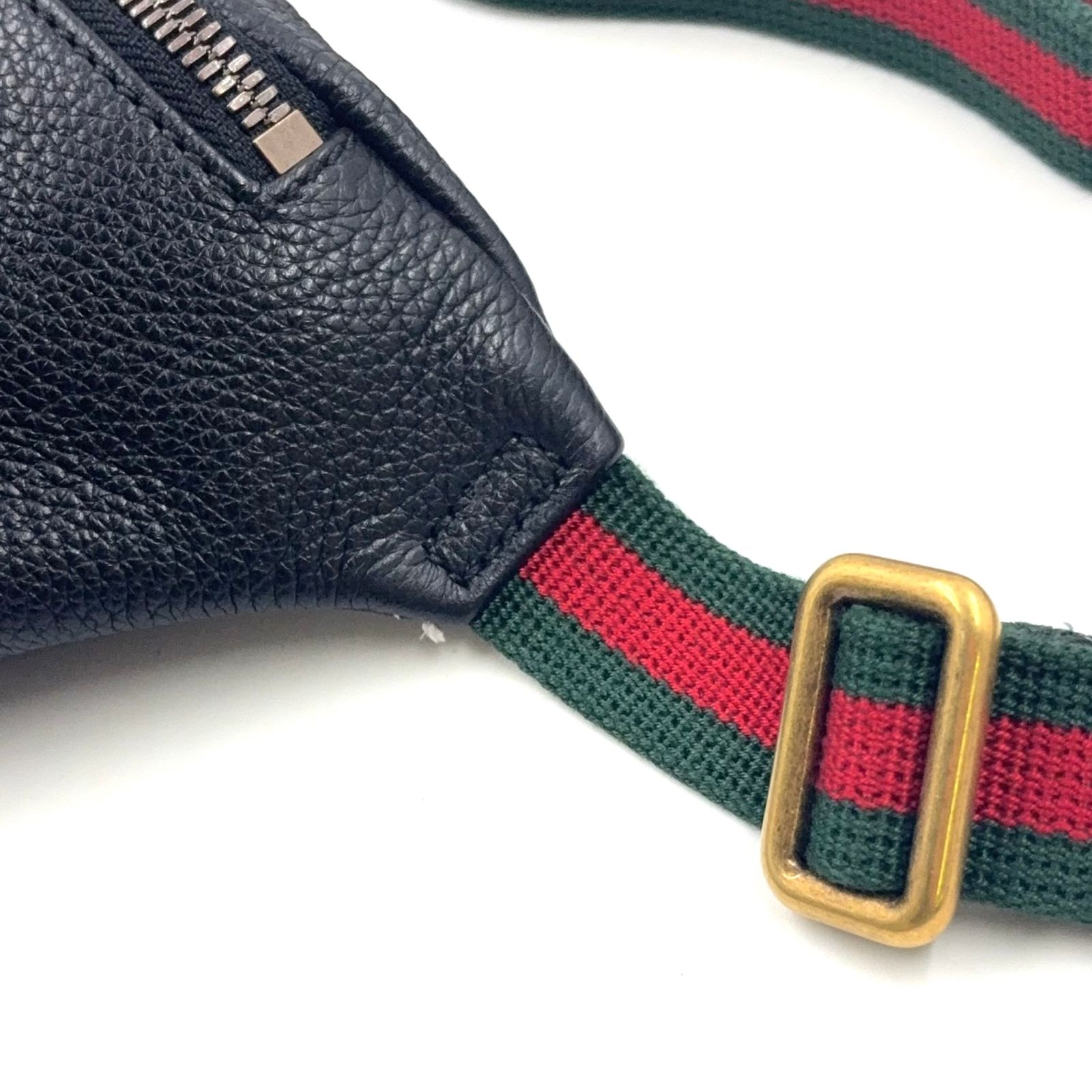 新着 GUCCI ロゴプリント スモール ベルトバッグ シェリーライン