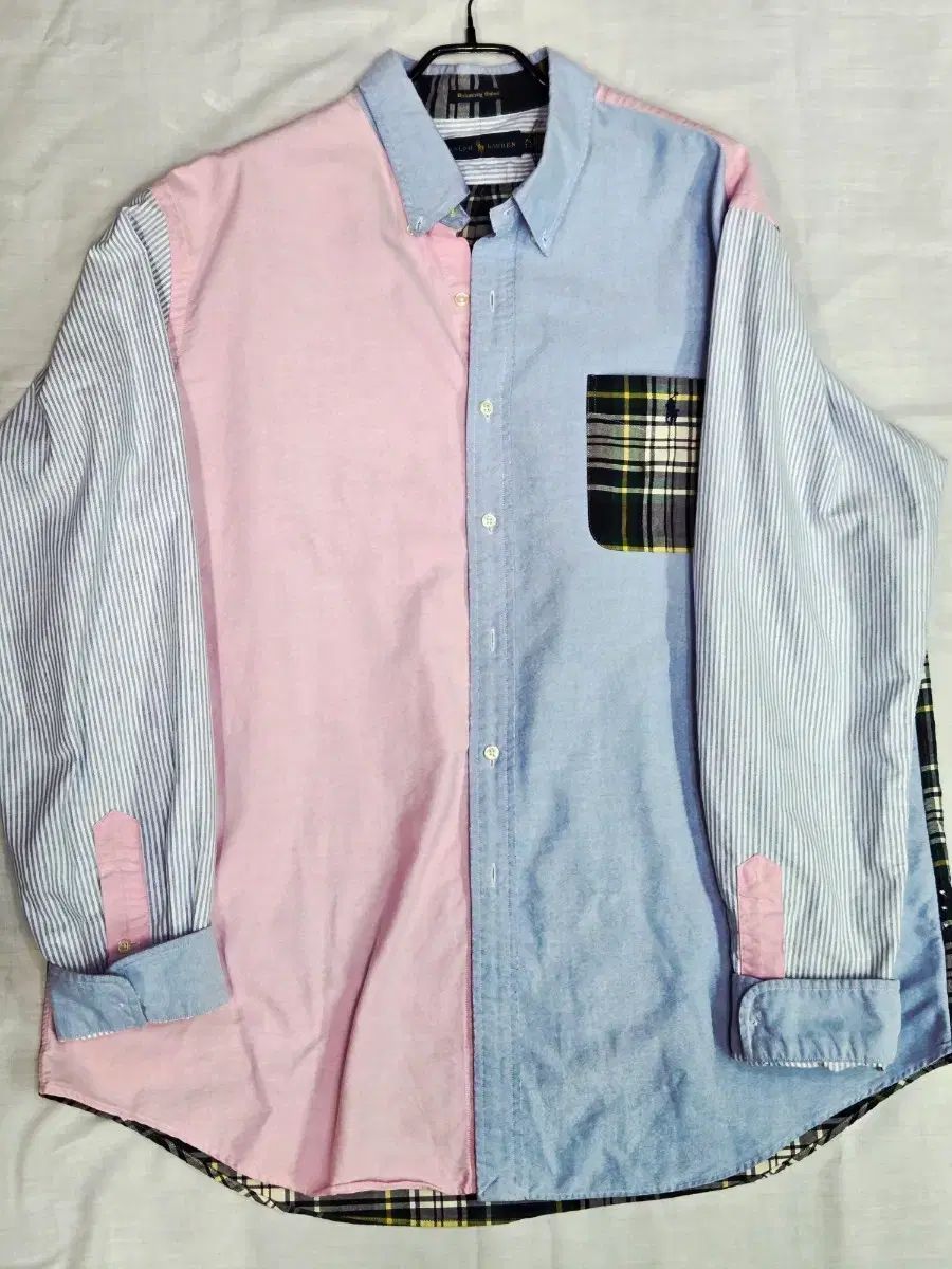 バスト110) POLO RALPH LAUREN クレイジー パターン オックスフォード シャツ