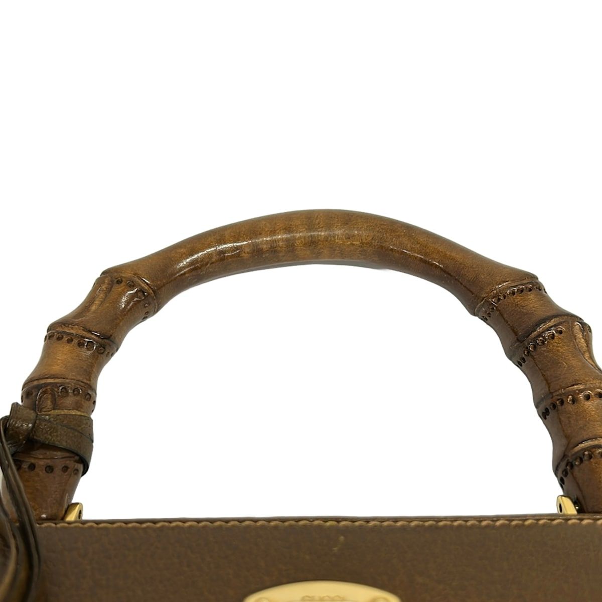GUCCI グッチ ハンドバッグ レディーロック レザー エナメル ブラック 