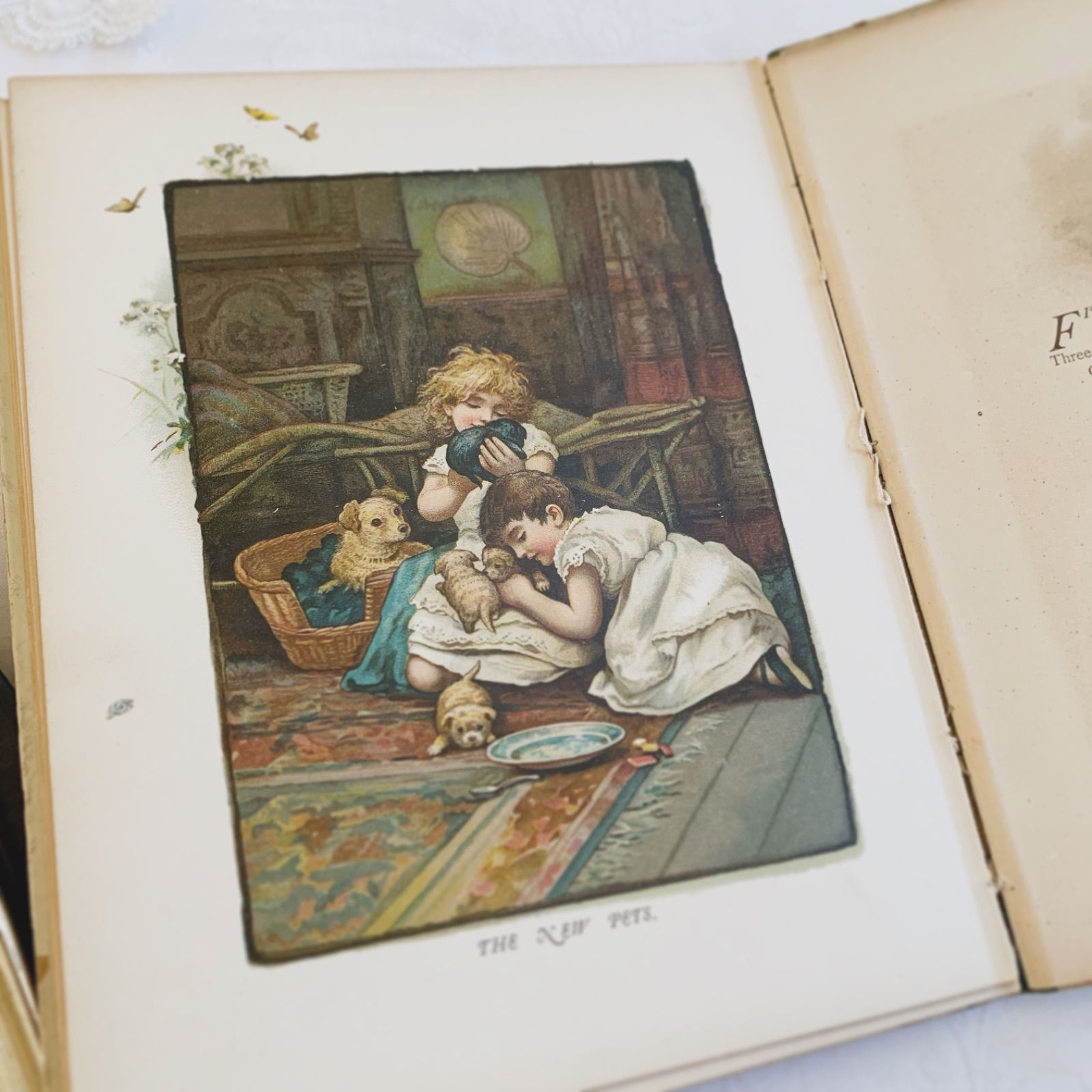 1880s-1890s 優しい挿絵の深い味わい- イギリスのアンティーク詩絵本