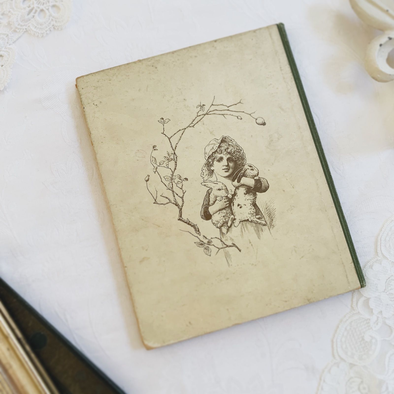 1880s-1890s 優しい挿絵の深い味わい- イギリスのアンティーク詩絵本