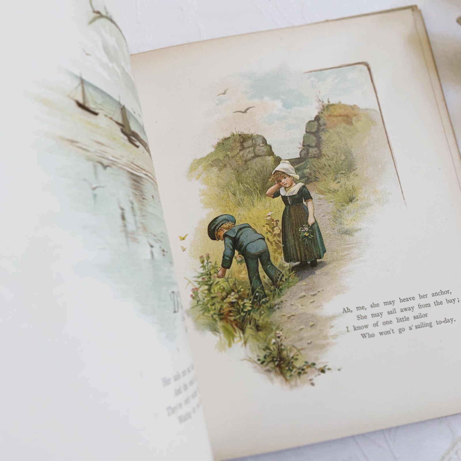 1880s-1890s 優しい挿絵の深い味わい- イギリスのアンティーク詩絵本