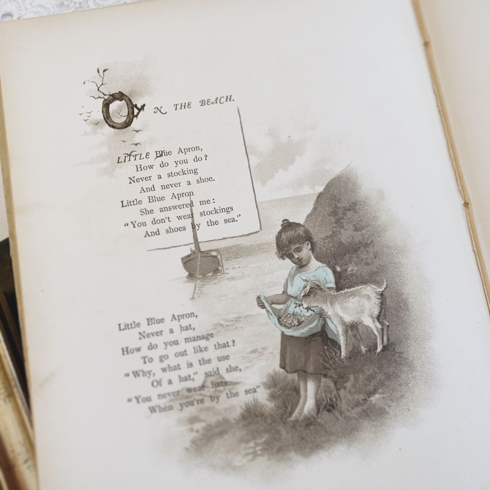 1880s-1890s 優しい挿絵の深い味わい- イギリスのアンティーク詩絵本