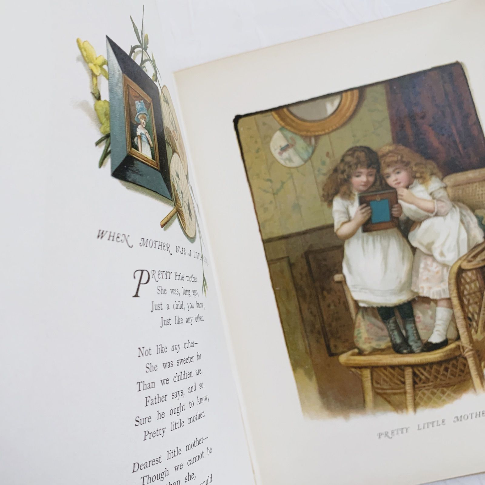 1880s-1890s 優しい挿絵の深い味わい- イギリスのアンティーク詩絵本