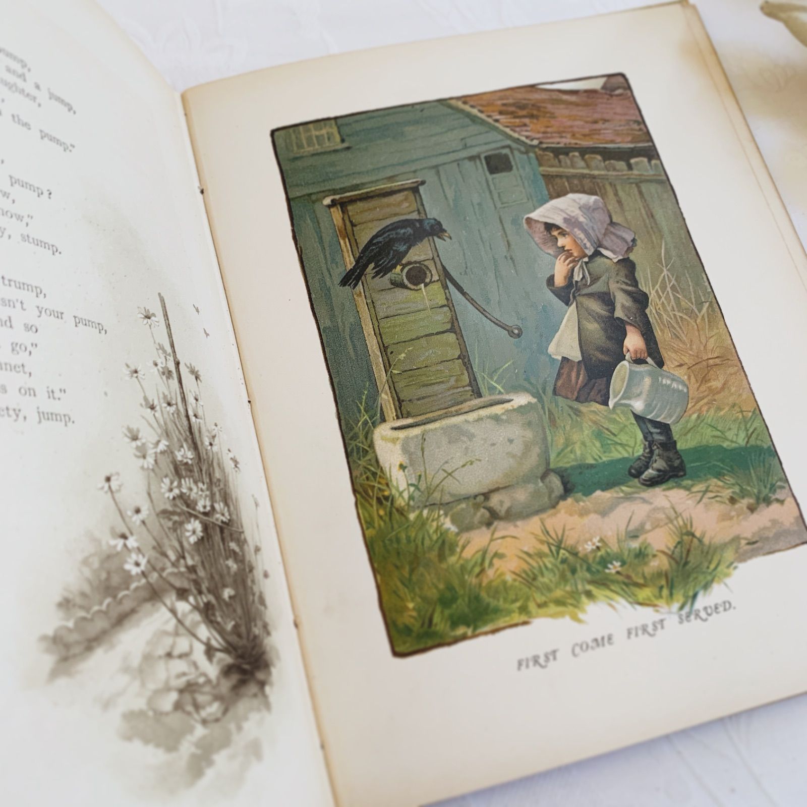 1880s-1890s 優しい挿絵の深い味わい- イギリスのアンティーク詩絵本