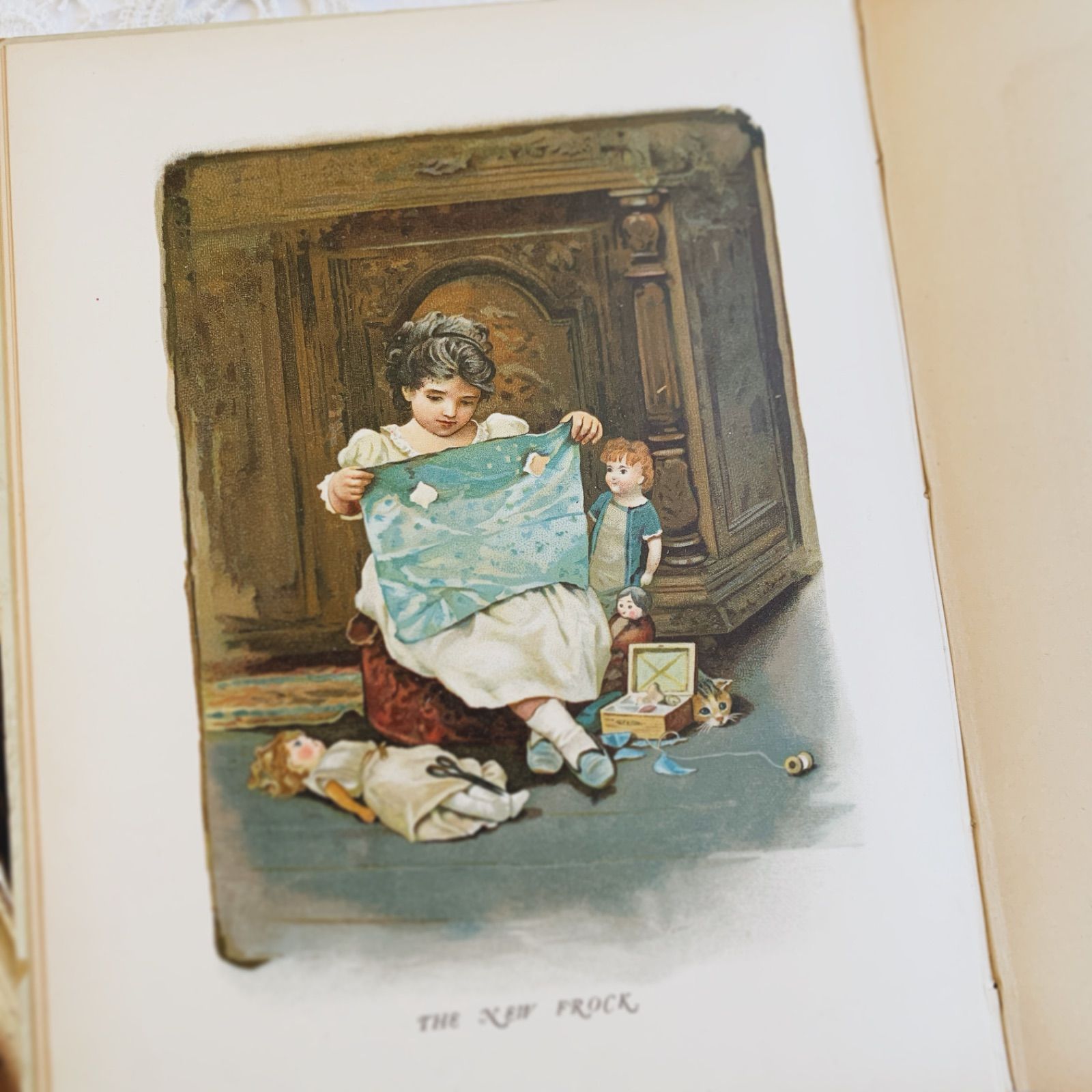 稀少アンティーク美しい挿絵ドイツ絵本　洋書ヴィクトリアン古書アーネストニースター 1880s-1890s 優しい挿絵の深い味わい- イギリスのアンティーク詩絵本