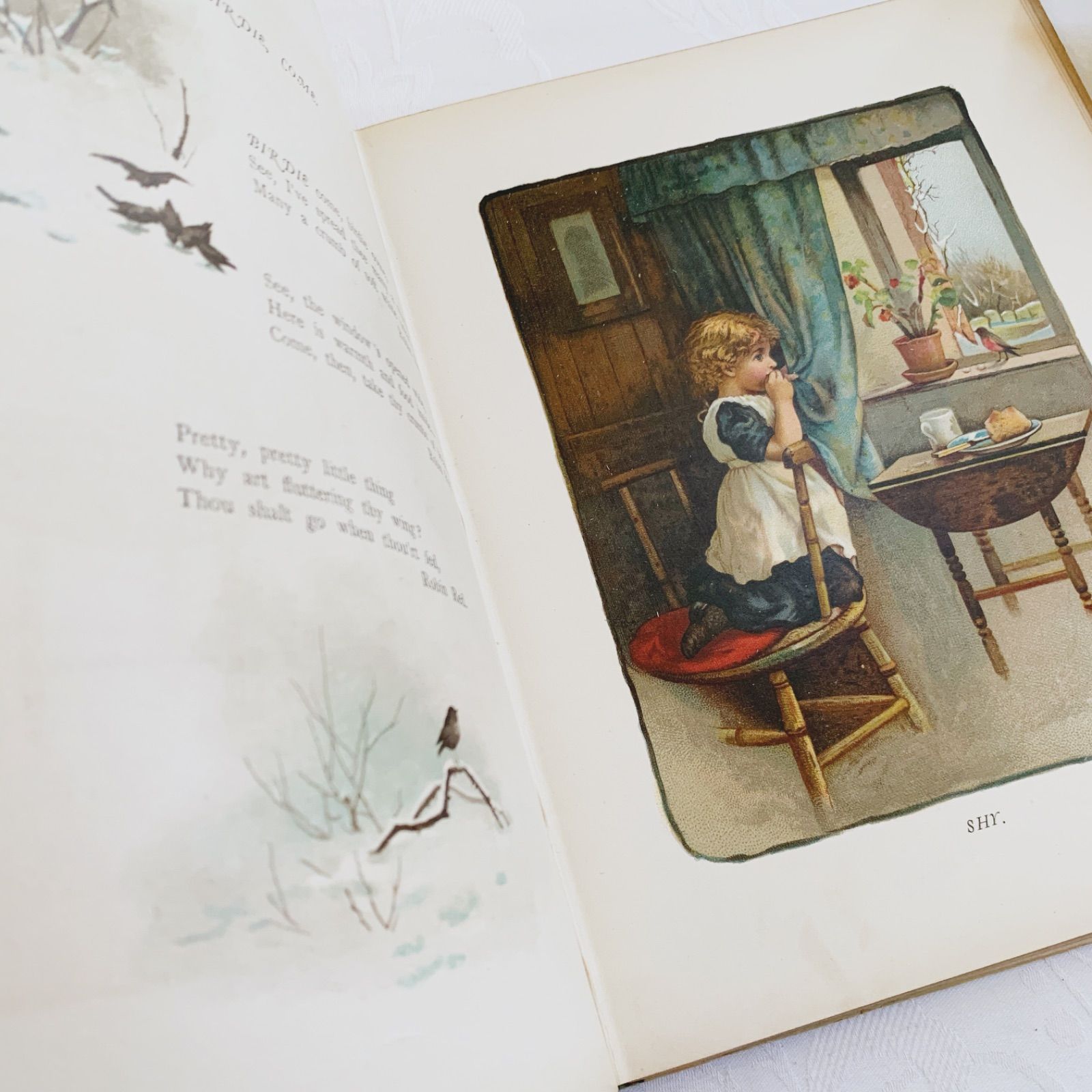1880s-1890s 優しい挿絵の深い味わい- イギリスのアンティーク詩絵本