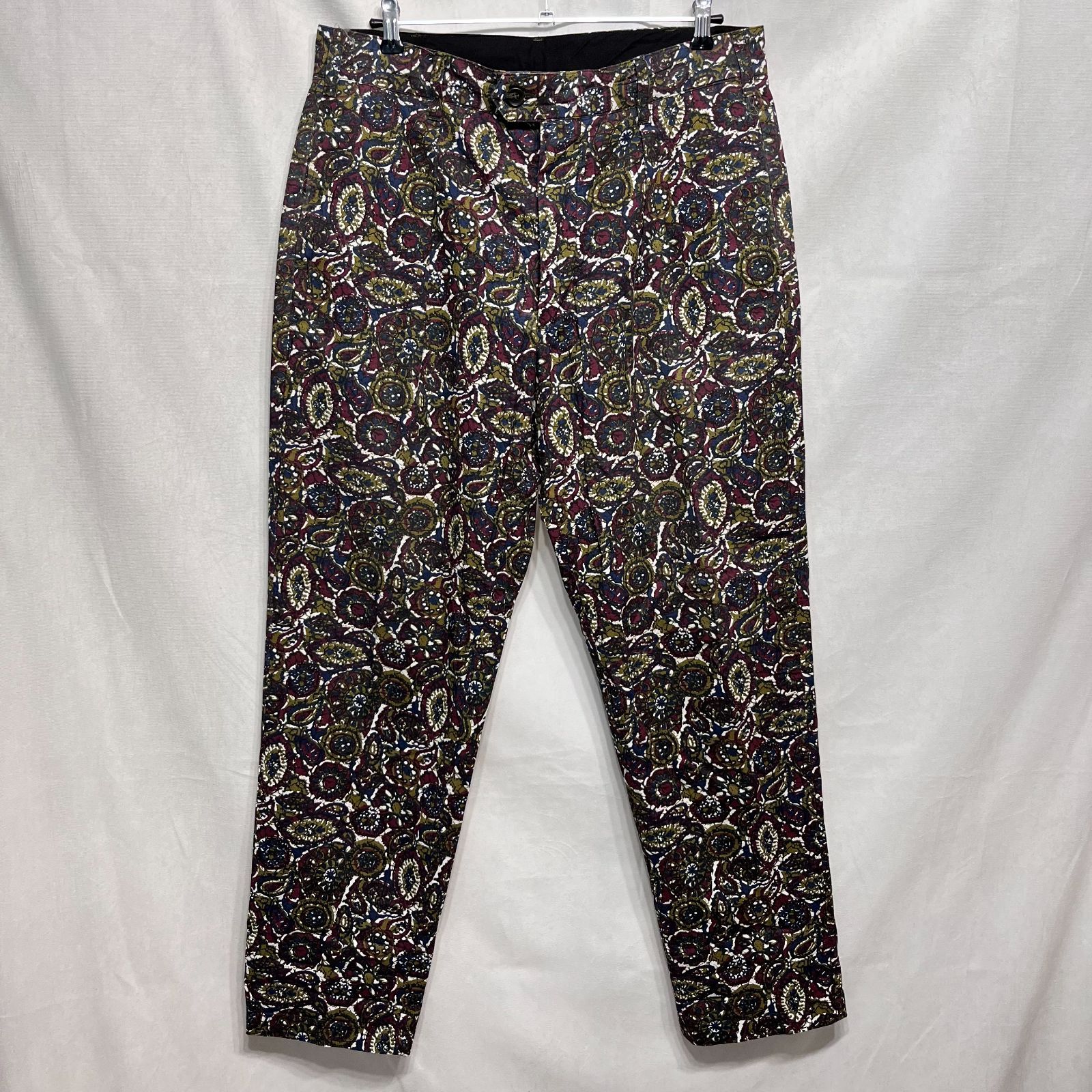 Engineered Garments エンジニアードガーメンツ ● 23SS Carlyle Pant Cotton Batik Olive バティック柄コットンカーライルパンツ