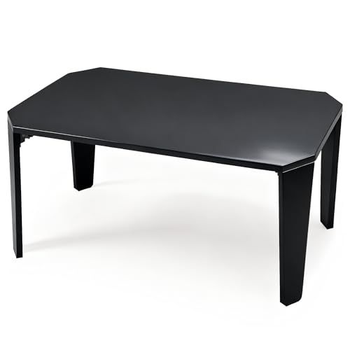 VECELO ローテーブル 幅75×奥行50×高さ33cm ブラック コンパクト 一人暮らしma VECELO ローテーブル 幅75×奥行50×高さ33cm ブラック コンパクト 一人暮らしma