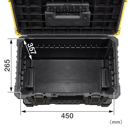タジマ セフシステム セフツールボックス TB-TBOX 大容量仕様(最大積載量50kg) 内・外側にセフホルダー機能54個 重ねて置くだけで連結する荷崩れ防止仕様 セフ台車との連結も可能 高耐久設計のフタを採用(耐荷重100kg) 片手・両手持ちができるma タジマ セフシステム セフツールボックス TB-TBOX 大容量仕様(最大積載量50kg) 内・外側にセフホルダー機能54個 重ねて置くだけで連結する荷崩れ防止仕様 セフ台車との連結も可能 高耐久設計のフタを採用(耐荷重100kg) 片手・両手持ちができるma