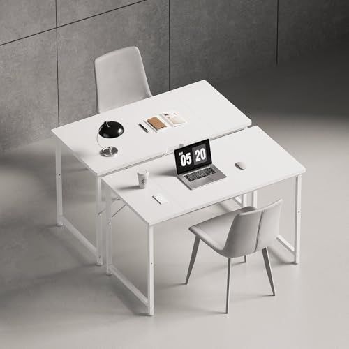 Maihail 机 pcデスク 勉強机 desk ?子 パソコンデスク ゲーミング 一人暮らし 家具 table 学習机 小さい 作業机 ワークデスク gaming desk 幅100*奥行50cm 簡易な単板 白いｍａ