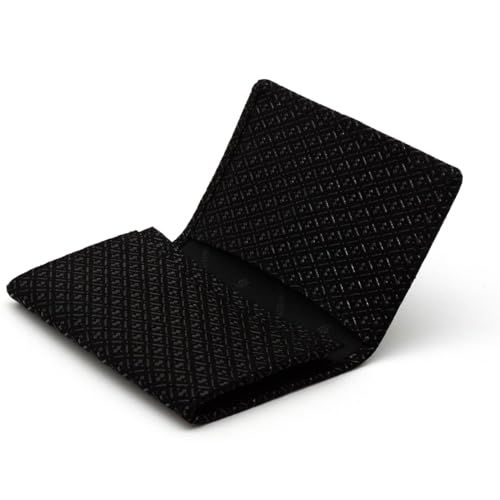 [印傳屋] 印伝 名刺入 カードケース 鹿革 漆 工芸品 マチ付き No.2501 ([1-007] 黒地-黒漆 ひょうたん)ｍａ