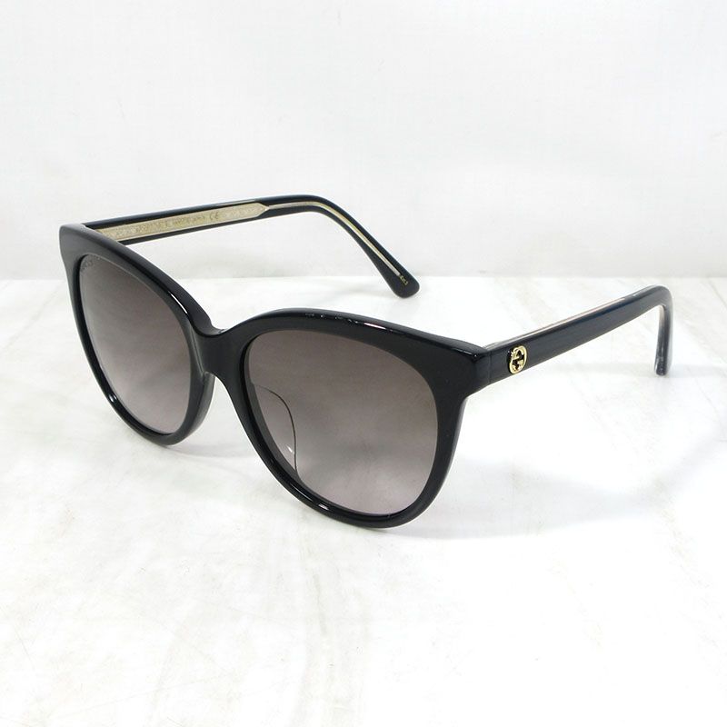 三重本店】 中古 GUCCI | グッチ GG0081SK 001 ウェリントンシェイプ