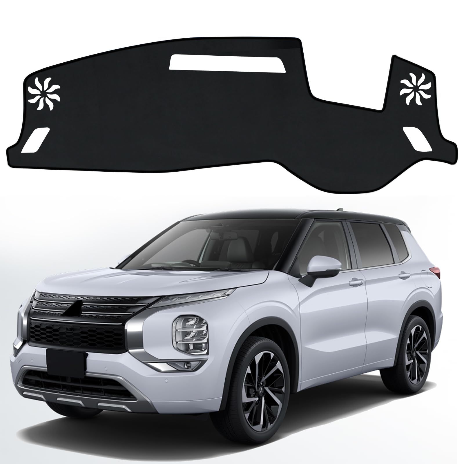 三菱 アウトランダー OUTLANDER 3代目 ダッシュボードマット 車種専用設計 PHEV GN0W 日焼け防止 車内 ダッシュボードカバー ダッシュボード 保護マット インテリア アクセサリー 内装パーツ (アウトランダー PHEV GN0W HUD 0