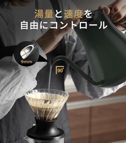 エペイオス(Epeios) 電気ケトル コーヒー 1°C単位の精密調節 ドリップ