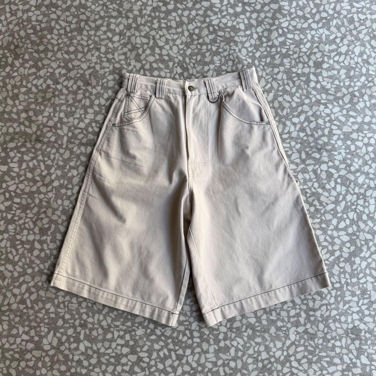 レア 】ヴィンテージ STUSSY ダメージ加工 ストリート バギーパンツ 