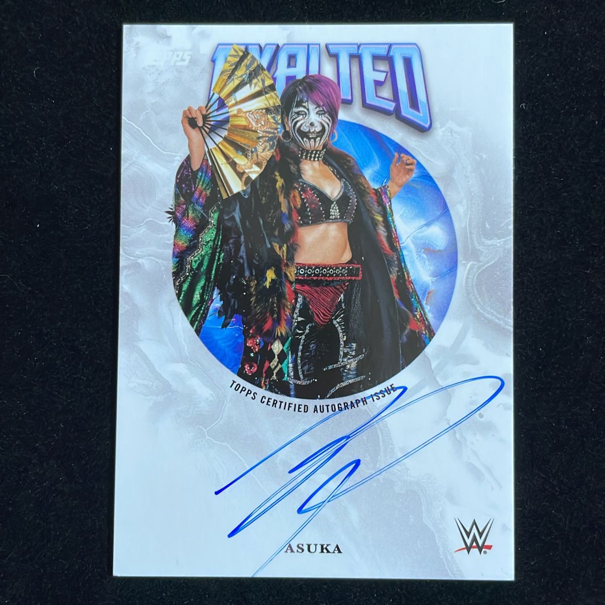 Asuka アスカ 明日華 華名 Topps Exalted WWE 2025 On Card Auto 直筆 サイン プロレス