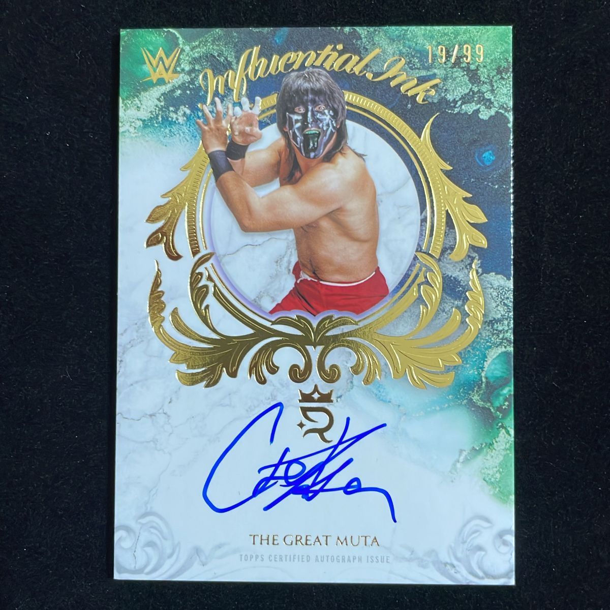 The Great Muta グレート・ムタ 武藤敬司 Topps Royalty WWE 2025 /99 On Card Auto 直筆 サイン プロレス 全日本 新日本