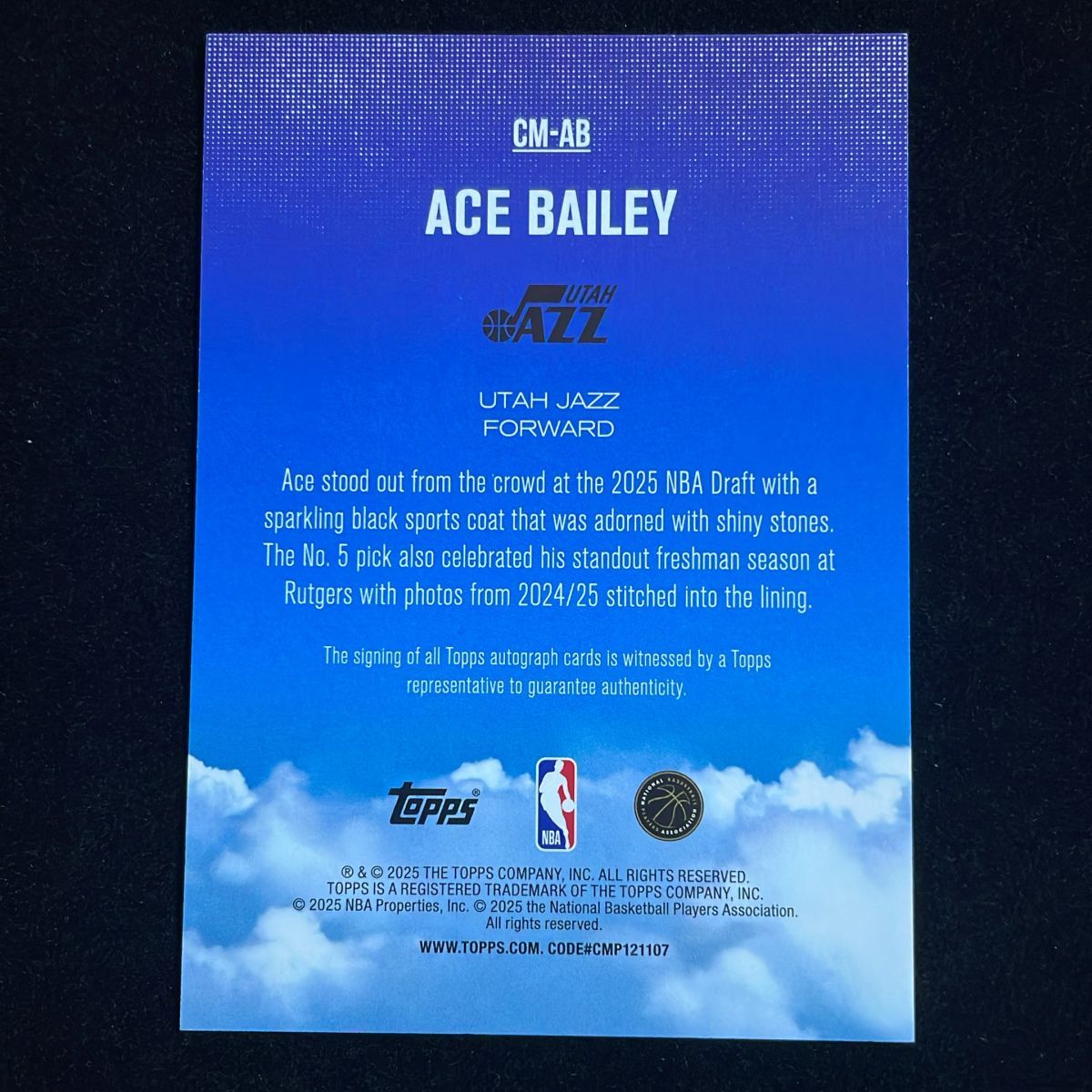 Ace Bailey エース・ベイリー Topps Flagship Comtemporary Marks 2025 
